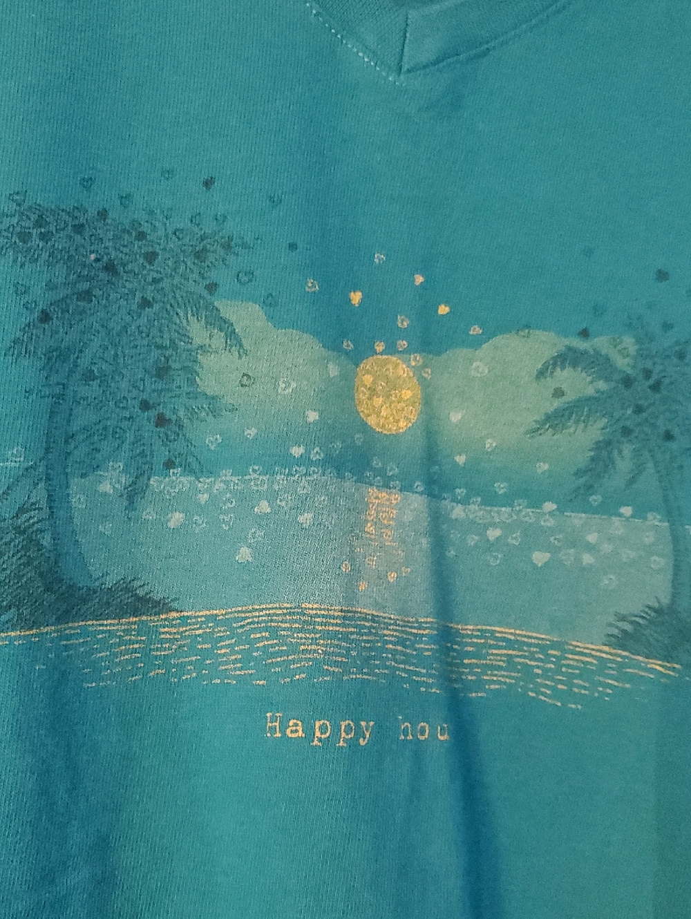 Life Is Good Teal Logo Tee
